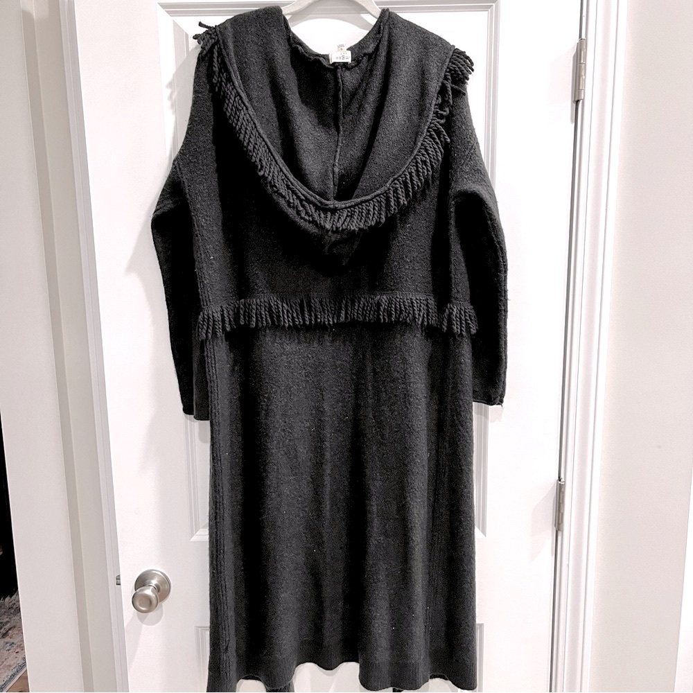 umgee Grey Fringe Cardigan - Picture 2 of 4